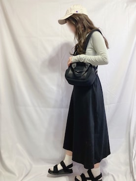 「CAMP7」｜「アイテム（サンダル）」を使った、シュガーラブ⑅さん（レディース・157cm）の春コーディネート