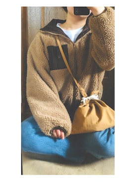 「ADOLESCENCE （アドレセンス）のアイテム（ブルゾン）」を使った、はるさん（レディース・165cm）の秋コーディネート