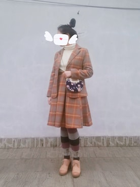 「アイテム（カバーオール）」を使った、yehe！さん（レディース・163cm・10代）の冬コーディネート