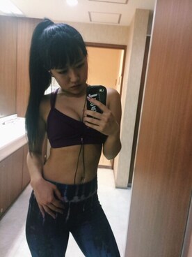 「トレーニング」｜「アイテム（その他トップス）」を使った、Mさん（レディース・161cm）の春コーディネート