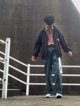 「neonsign」｜「アイテム（ナイロンジャケット）」を使った、kokさん（メンズ・166cm）の春コーディネート