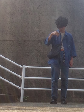 「SUNSEA（サンシー）のアイテム（アクセサリー）」を使った、kokさん（メンズ・166cm）の夏コーディネート
