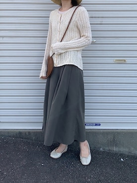 「ARE STUDIO（アースタジオ）のアイテム」を使った、Aさん（レディース・155cm）の秋コーディネート