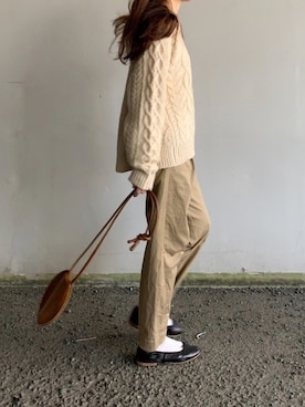 「ARE STUDIO（アースタジオ）のアイテム」を使った、Aさん（レディース・156cm）の冬コーディネート