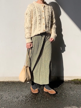 「THE SHINZONE（ザ　シンゾーン）のアイテム（ワンピース/ドレス）」を使った、Aさん（レディース・156cm）の冬コーディネート