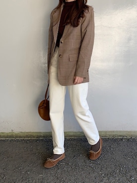 「ARE STUDIO（アースタジオ）のアイテム」を使った、Aさん（レディース・156cm）の冬コーディネート