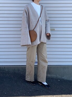 「ARE STUDIO（アースタジオ）のアイテム」を使った、Aさん（レディース・156cm）の冬コーディネート