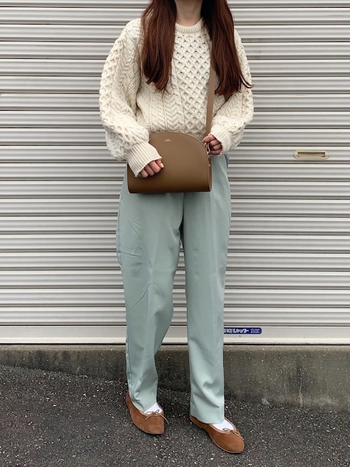 フレームワーク carraig donn ボリュームソデプルオーバー ニット 20200310171205438_500.jpg