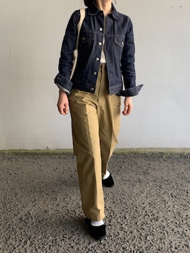 「THE SHINZONE（ザ　シンゾーン）のハイウエストチノパンツ（チノパンツ）」を使った、Aさん（レディース・156cm）の春コーディネート