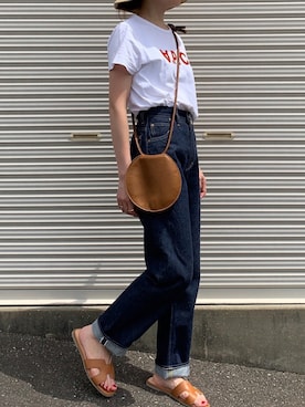 「ARE STUDIO（アースタジオ）のアイテム」を使った、Aさん（レディース・156cm）の夏コーディネート