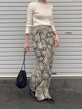 「アイテム（バレエシューズ）」を使った、Aさん（レディース・156cm）の夏コーディネート