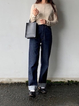 「GLENROYAL（グレンロイヤル）のアイテム（バッグ）」を使った、Aさん（レディース・156cm）の夏コーディネート