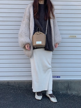 「Maiami（マイアミ）のアイテム」を使った、Aさん（レディース・156cm）の冬コーディネート