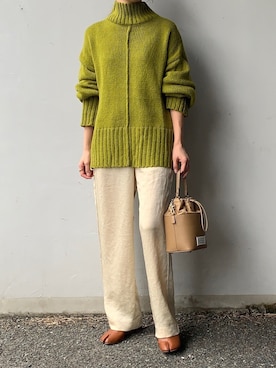 ニット セーターを使った 秋コーデ の人気ファッションコーディネート Wear