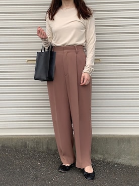 「GLENROYAL（グレンロイヤル）のアイテム」を使った、Aさん（レディース・156cm）の夏コーディネート
