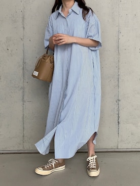 MERCIのシャツワンピースを使った人気ファッションコーディネート - WEAR 