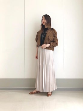 「ASTRAET（アストラット）のアイテム（ジャケット/アウター）」を使った、市野 沙弥華さん（レディース・163cm）の夏コーディネート