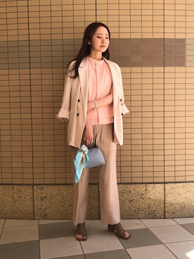 市野 沙弥華さん（レディース・163cm）の春コーディネート