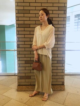 市野 沙弥華さん（レディース・163cm）の春コーディネート