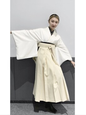 「卒業袴」｜ツナカオリさん（レディース・163cm）の春コーディネート