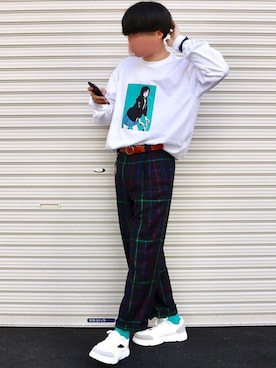 「Montley（モーレー）のアイテム」を使った、あめさん（メンズ・174cm）の春コーディネート