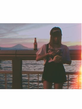 「海コーデ、ショーパン」｜chihiroさん（レディース・156cm）の夏コーディネート