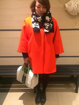 「MSGM（エムエスジーエム）のアイテム（ジャケット/アウター）」を使った、kaoru-teeさん（レディース・155cm）の冬コーディネート