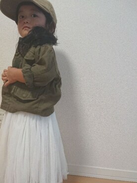 「アイテム（スカート）」を使った、ichi_zenさん（キッズ・80cm）の秋コーディネート