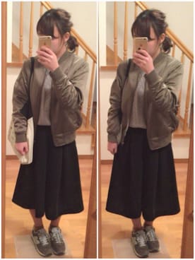 「ヘアアレンジ◎のアイテム（その他、ブラウン系）」を使った、さ きさん（レディース・157cm）の冬コーディネート