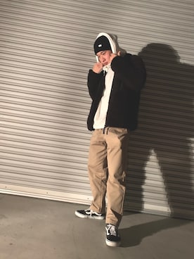 「Paul Smith（ポールスミス）のアイテム（ニットキャップ/ビーニー）」を使った、aramax01さん（メンズ・168cm）の冬コーディネート