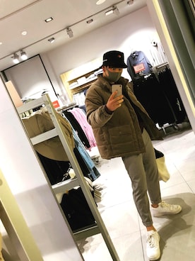 「AIR FORCE 1」｜「アイテム（ブルゾン）」を使った、aramax01さん（メンズ・168cm）の冬コーディネート
