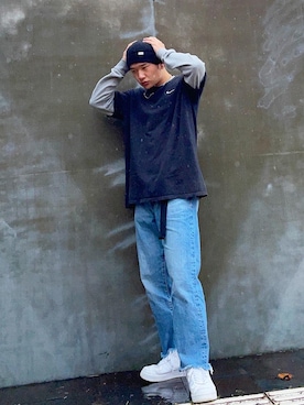 「Paul Smith（ポールスミス）のアイテム（ニットキャップ/ビーニー）」を使った、aramax01さん（メンズ・168cm）の冬コーディネート