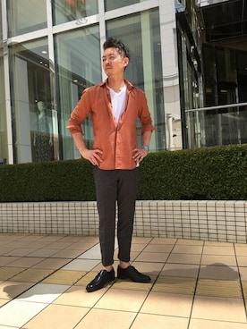 「lideal（リデアル）のアイテム」を使った、daiさん（メンズ・180cm）の夏コーディネート