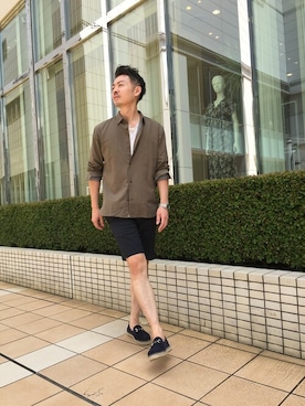 「lideal（リデアル）のアイテム」を使った、daiさん（メンズ・180cm）の夏コーディネート
