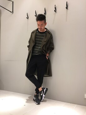 「abahouse」｜「アイテム（トレンチコート）」を使った、daiさん（メンズ・180cm）の秋コーディネート