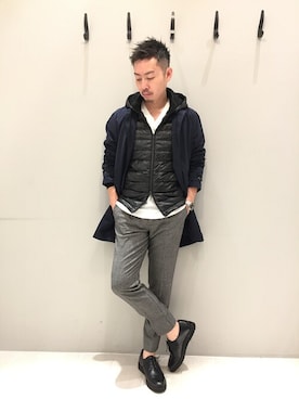 「5351 POUR LES HOMMES（ゴーサンゴーイチプールオム）のアイテム（ブルゾン）」を使った、daiさん（メンズ・180cm）の秋コーディネート
