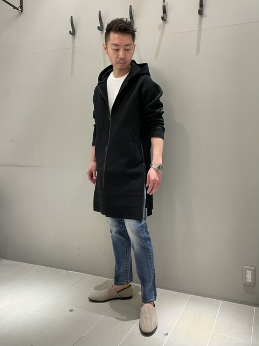5351プールオム ニットコード フードパーカー 5351 POUR LES HOMMES（ゴーサンゴーイチプールオム）の「ニット