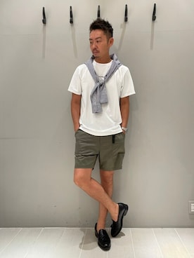「mellow people（メローピープル）のアイテム」を使った、daiさん（メンズ・180cm）の夏コーディネート