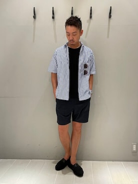 「mellow people（メローピープル）のアイテム」を使った、daiさん（メンズ・180cm）の夏コーディネート