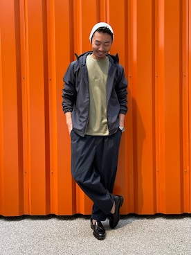 「タッセルローファー」｜「アイテム（ブルゾン）」を使った、daiさん（メンズ・180cm）の冬コーディネート