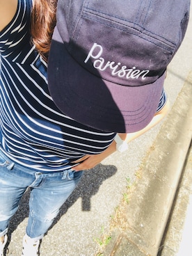 「NIXON（ニクソン）のNIXON SMALL TIME TELLER P（アナログ腕時計）」を使った、かなださん（レディース・152cm）の夏コーディネート