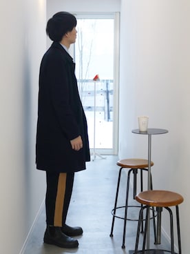 「DIGAWEL（ディガウェル）のアイテム（その他パンツ）」を使った、サトイさん（メンズ・170cm）の冬コーディネート
