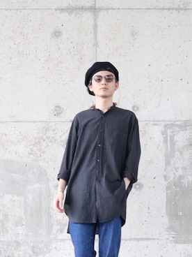 「semoh（セモー）のアイテム（パンツ）」を使った、サトイさん（メンズ・170cm）の夏コーディネート