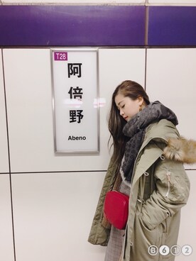 「旅遊」｜Dinkey さん（レディース・165cm）の冬コーディネート
