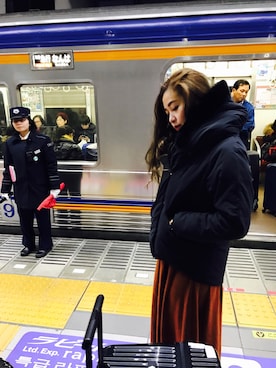 「A Day in the Life （アデイインザライフ）のアイテム（ジャケット/アウター）」を使った、Dinkey さん（レディース・165cm）の冬コーディネート