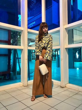 「日常」｜「アイテム（サンダル）」を使った、Dinkey さん（レディース・165cm）の夏コーディネート