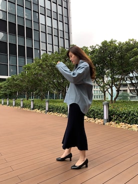 「working style」｜「アイテム（その他アウター）」を使った、Dinkey さん（レディース・165cm）の秋コーディネート