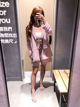 「PAZZO」｜「アイテム（ジャケット/アウター）」を使った、BlairBさん（レディース・158cm）の秋コーディネート