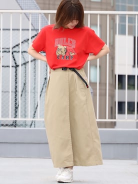 「O.K.（オーケー）のアイテム」を使った、ROOPTOKYO_sakiさん（レディース・160cm）の春コーディネート