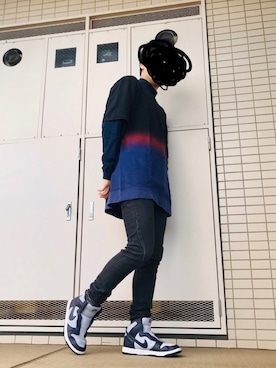 「LAD MUSICIAN（ラッドミュージシャン）のアイテム（スウェット）」を使った、葛根湯さん（メンズ・168cm）の秋コーディネート